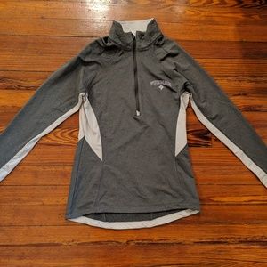 Furman Under Armour 3/4 Zip Long Sleeve Gray Sz M